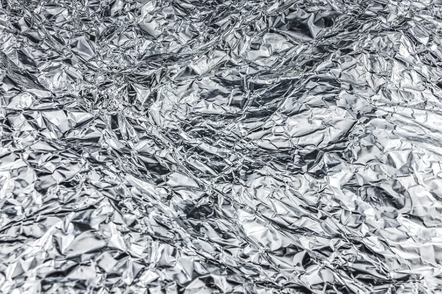 Photograph of aluminum foil